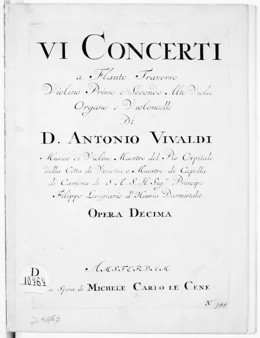 First page of 6 Flute Concertos