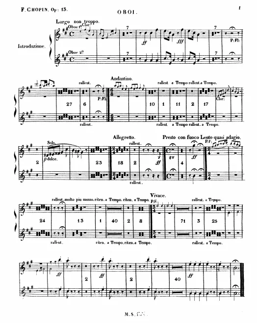 Oboe 1, 2