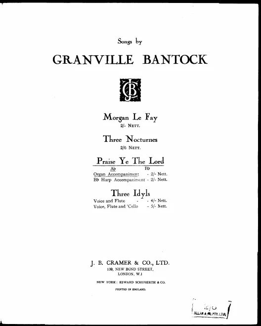 First page of Praise Ye The Lord