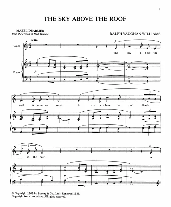 First page of The Sky Above the Roof