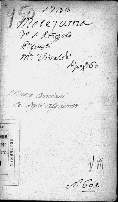 First page of Motezuma