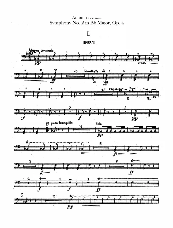 First page of Symphony No.2