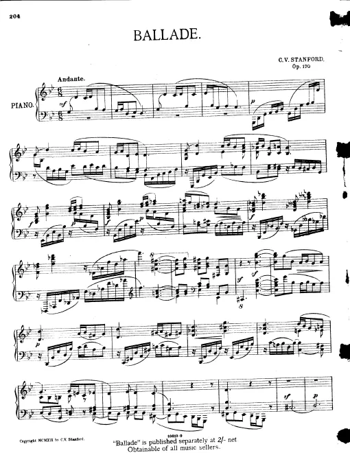 First page of Ballade