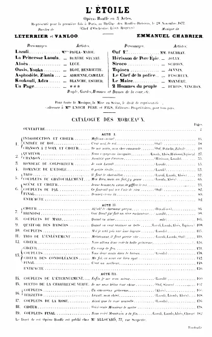 First page of L’étoile