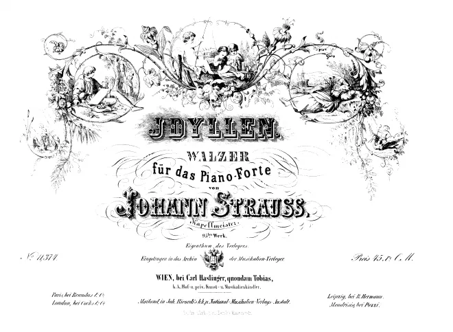 First page of Idyllen Walzer