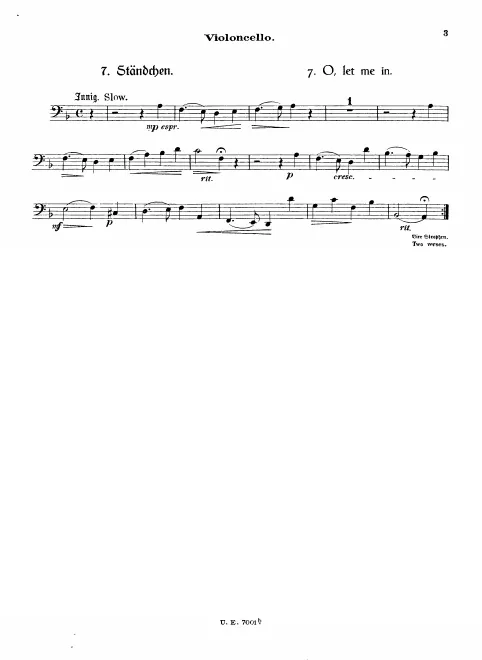 Cello (optional)