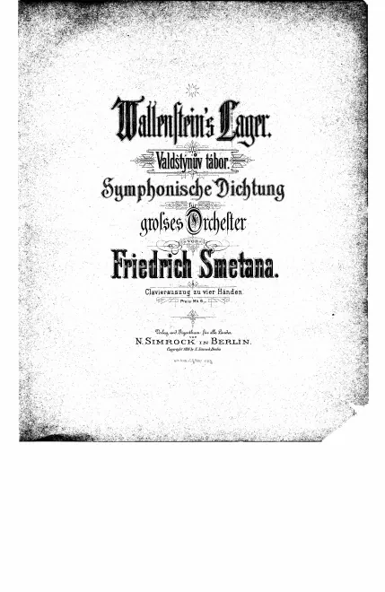 First page of Wallenstein's Camp