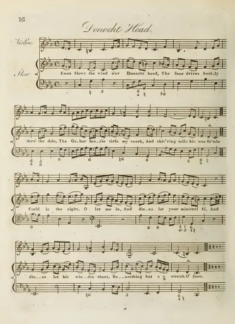 First page of The Minstrel