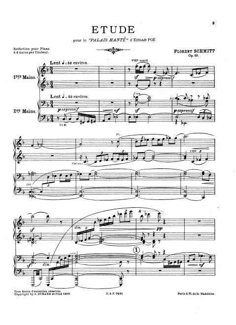 First page of Le palais hanté