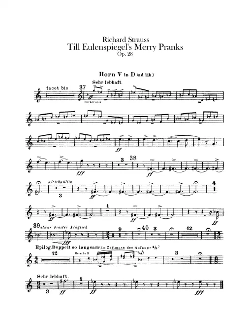 Horn 5 (D, ad lib.)
