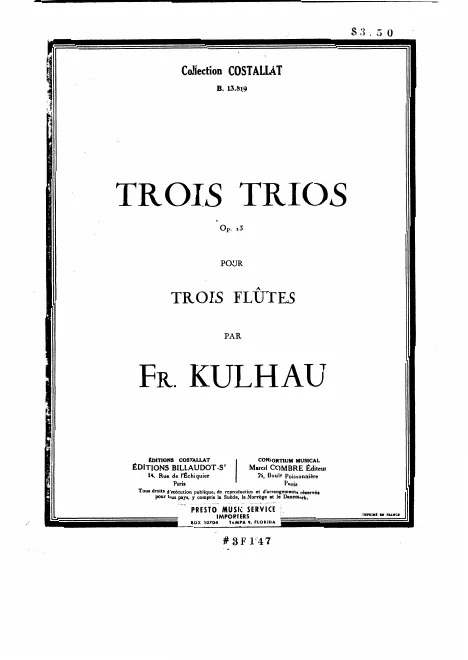 First page of 3 Flute Trios