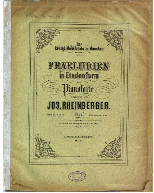 First page of Präludien in Etüdenform