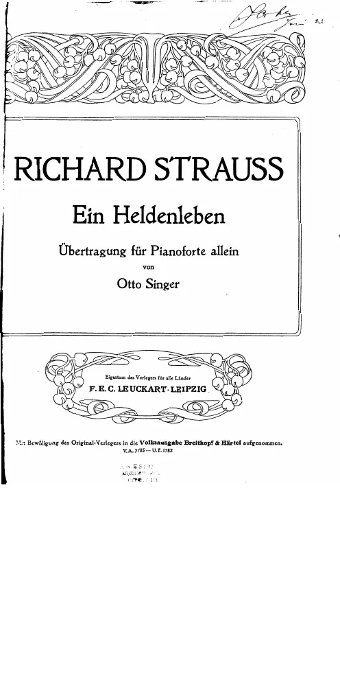 First page of Ein Heldenleben