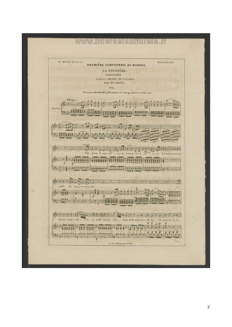 First page of La meunière