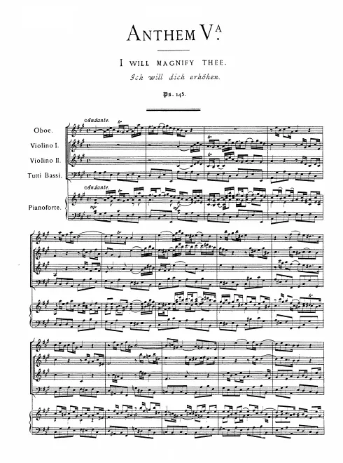 First page of I Will Magnify Thee