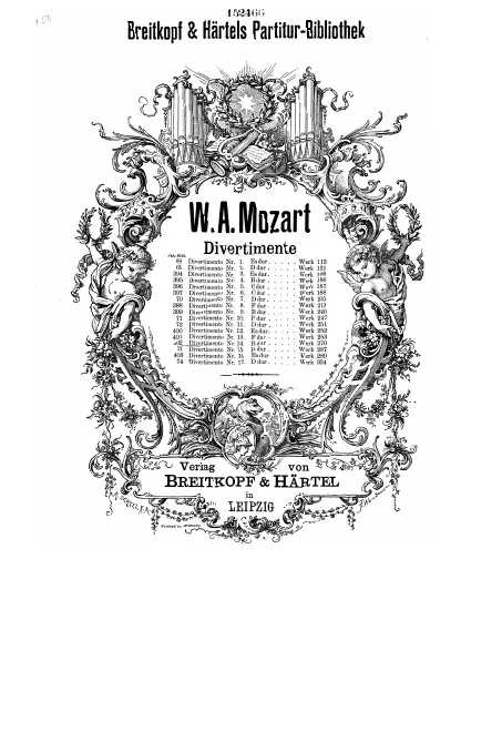 First page of Divertimento
