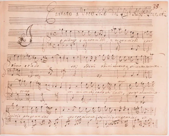 First page of Io piango e tu non m’odi