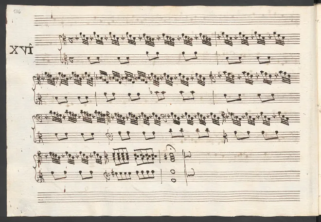 First page of Harpsichord Sonata in D minor