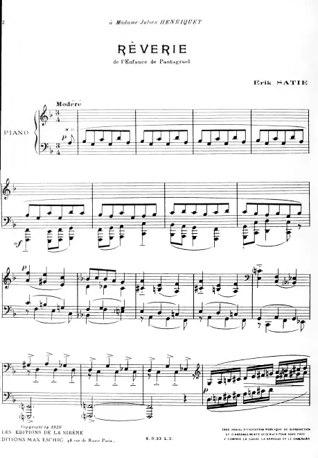 First page of 3 Petites pièces montées