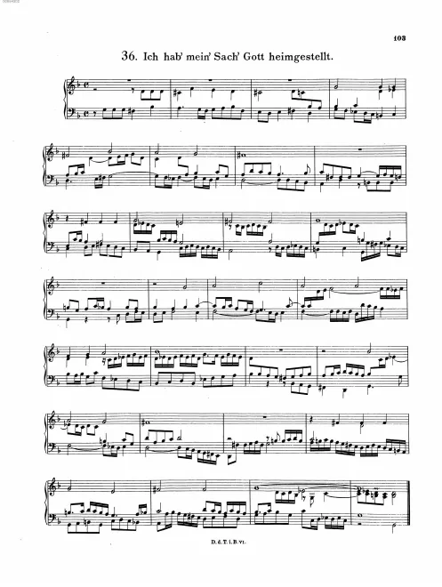 First page of Ich hab' mein' Sach' Gott heimgestellt