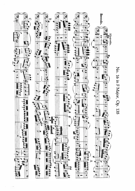 First page of String Quartet No.16
