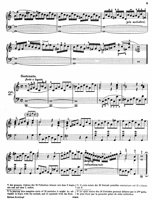 1. Prelude in , BWV 939