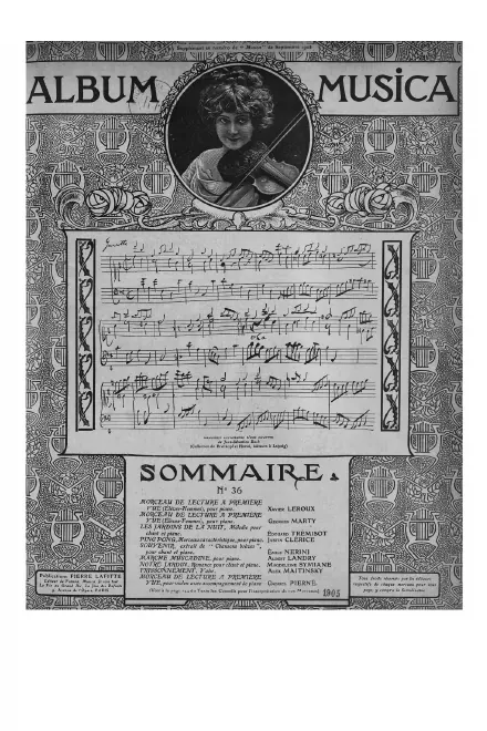 First page of Morceau de lecture à première vue (violon)