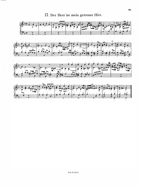 First page of Der Herr ist mein getreuer Hirt
