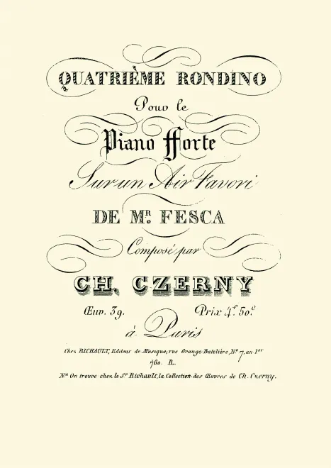 First page of Rondino No.4 sur un air favori de Fesca