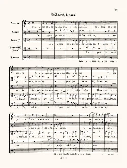 First page of Legem pone mihi