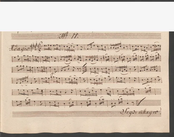 First page of Baryton Trio in A major