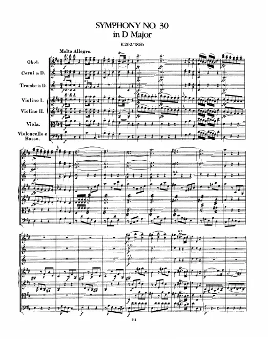 First page of Symphony No.30