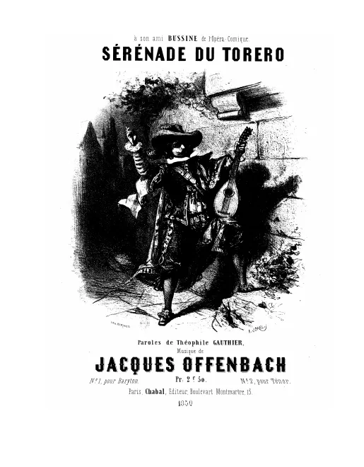 First page of Sérénade du toréro