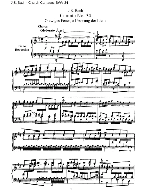 First page of O ewiges Feuer, o Ursprung der Liebe [I]