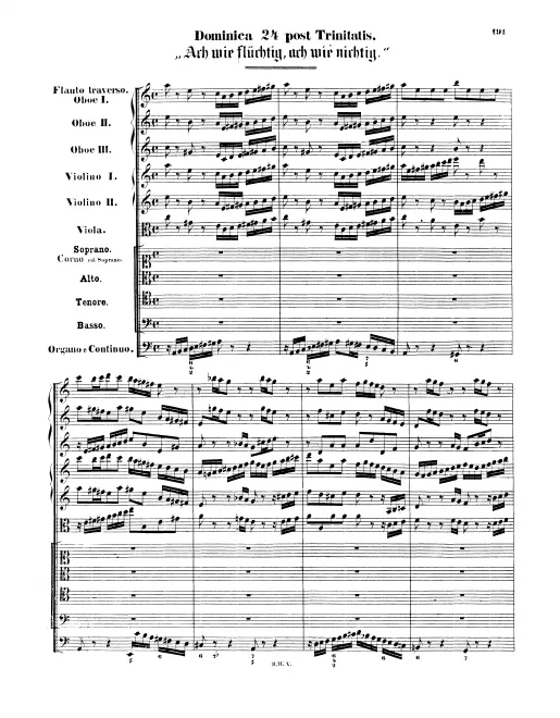 First page of Ach wie flüchtig, ach wie nichtig