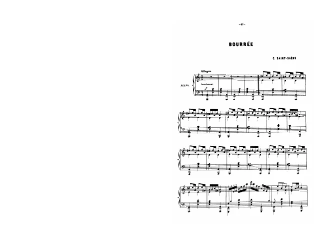 First page of Bourrée