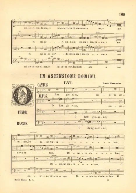 First page of O Rex gloriae