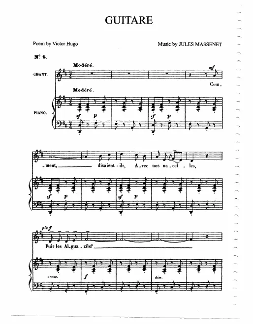 First page of Guitare