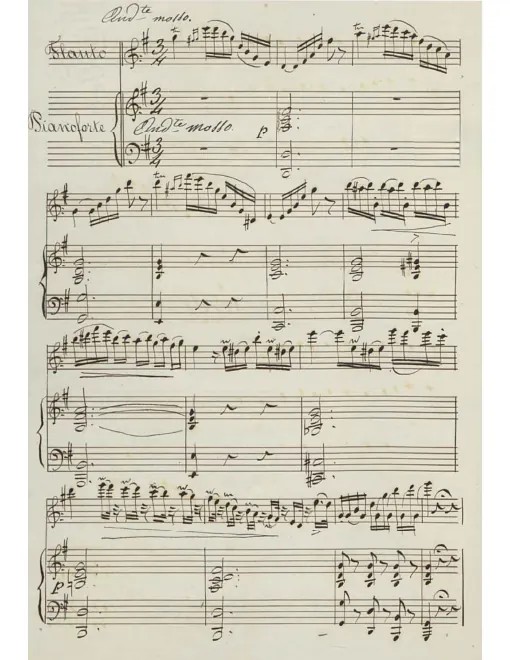 First page of Notturno a tre voci