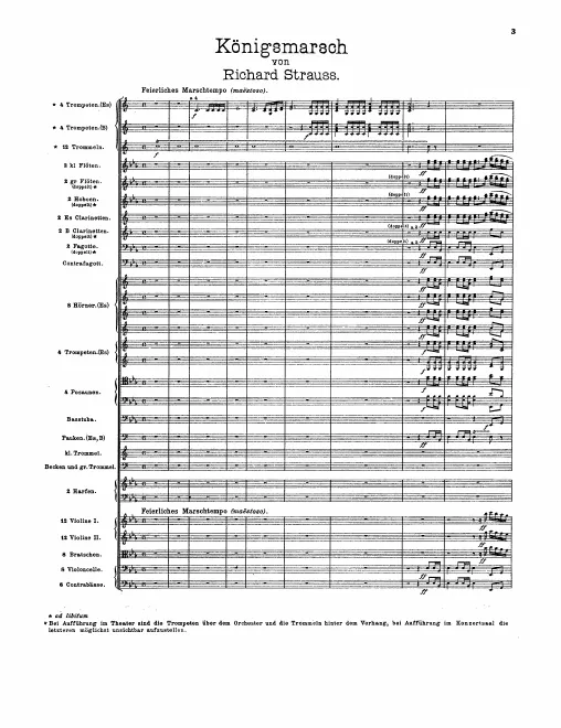 First page of Königsmarsch