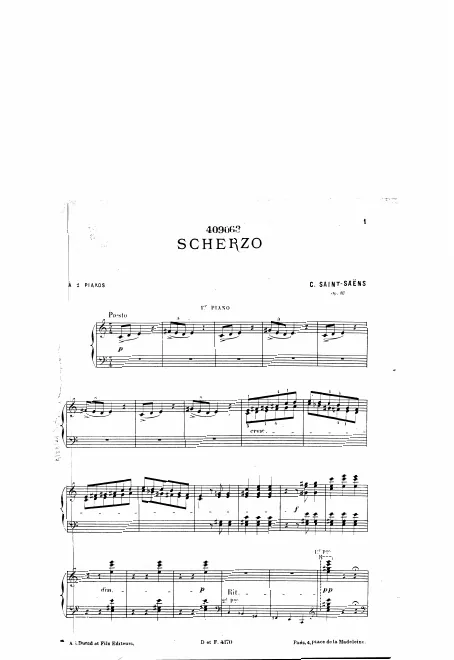 First page of Scherzo