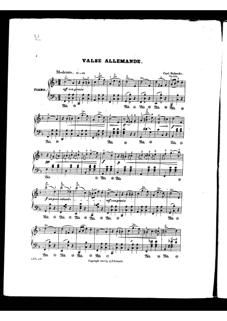 First page of 4 Piano Pieces
