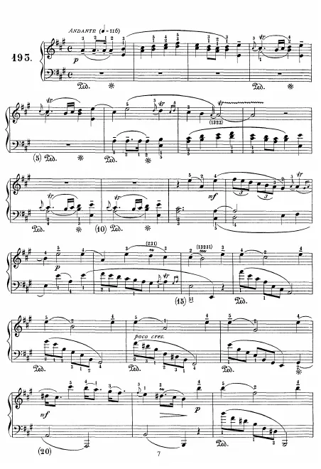 First page of Keyboard Sonata in A major