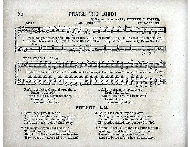 First page of Praise the Lord!