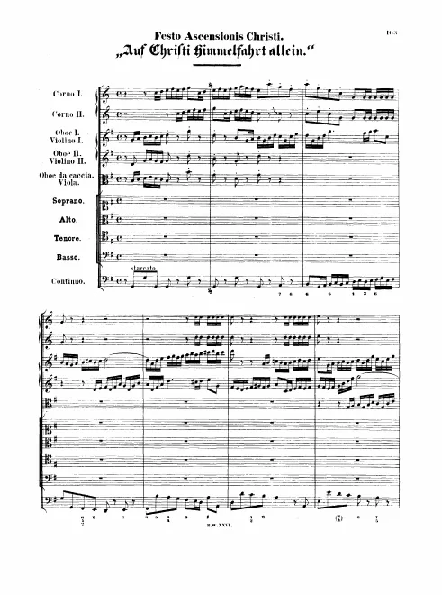 First page of Auf Christi Himmelfahrt allein
