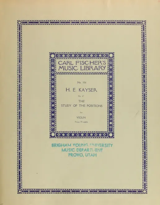 First page of Das Studium der Lagen