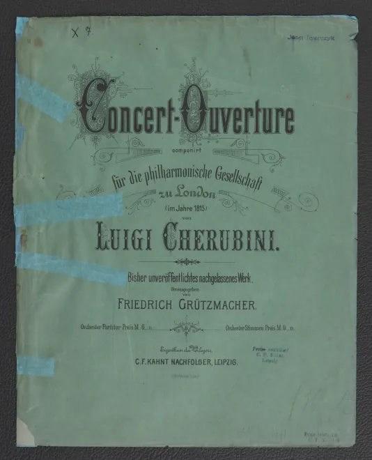 First page of Concert Overture