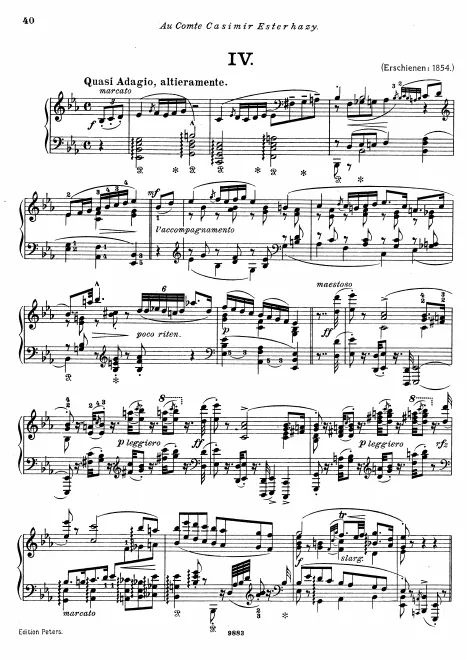 First page of Hungarian Rhapsody No.4