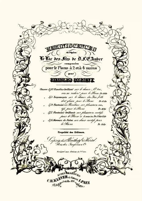 First page of Rondino brillant sur le choeur 'A travers ces rochers'