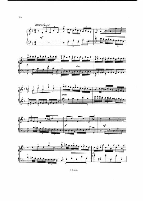 First page of Invention in F major